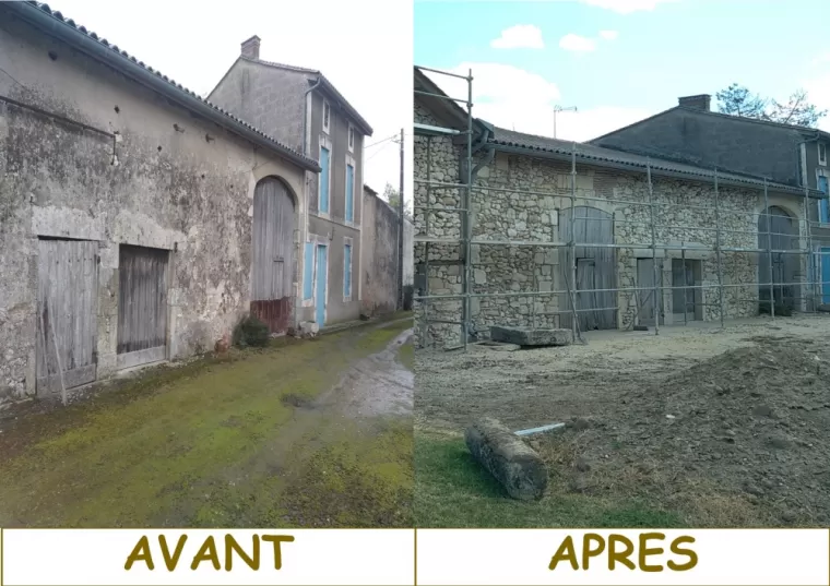 "Piquage de Façade : Redonnez Vie à Votre Extérieur avec notre Expertise en Rénovation", Montcaret, ETM Rénovation